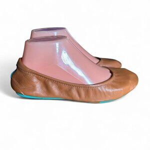 Tieks By Gavrieli Womens Size 7 Camel Leather Ballet Flats